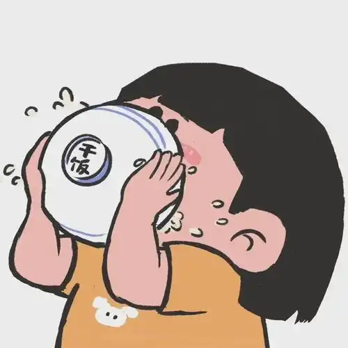  好可爱的干饭情侣头像,情头快一起用起来