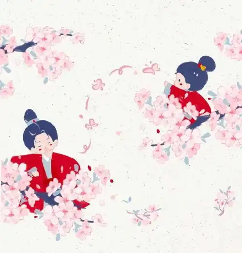  插画集古风情侣