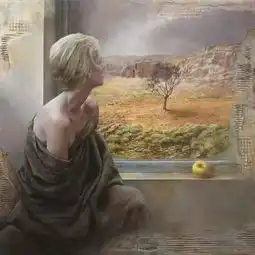 优美的法国美女人体油画,性感到爆