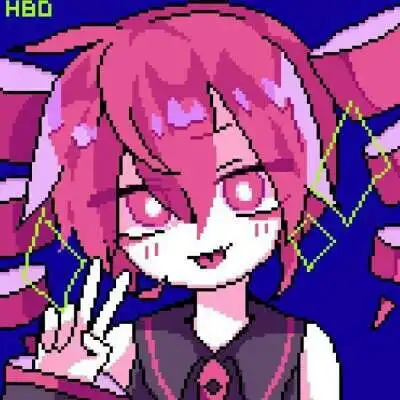  像素风动漫女头像图源于网络,侵权删