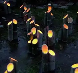  景乔园林景观灯园林的星空,黑夜中的指路者