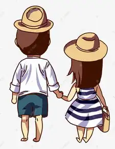  情人节情侣旅游装背影素材图片免费下载高清psd千库网图片编号11796511