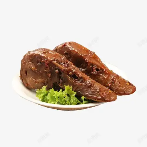 产品实物生菜卤鸭头餐饮美食鸭头麻辣元素免抠png设计图片免费下载页面网页平面电商创意素材卤菜素材