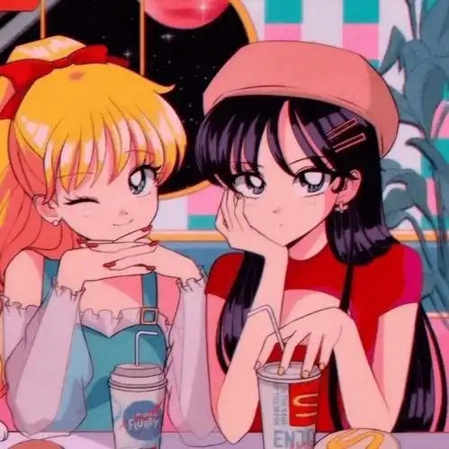  超精致的两人动漫闺蜜头像