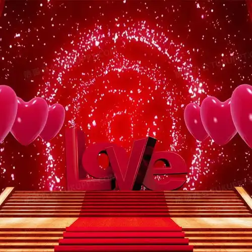  浪漫红色背景图背景图片素材免费下载jpg格式800800像素熊猫办公