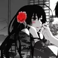  霸气黑暗动漫情侣头像一对一人一张