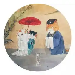  她将唐朝美女画成猫,萌化14万粉丝,原来被猫统治的世界是这样的