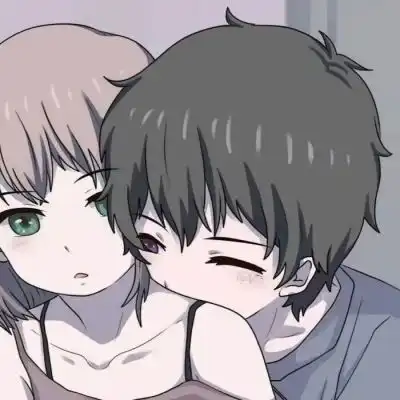  超可爱动漫小孩情头,情侣头像可爱呆萌一对