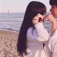  韩版情侣头像一对一张两人微信头像图片大全