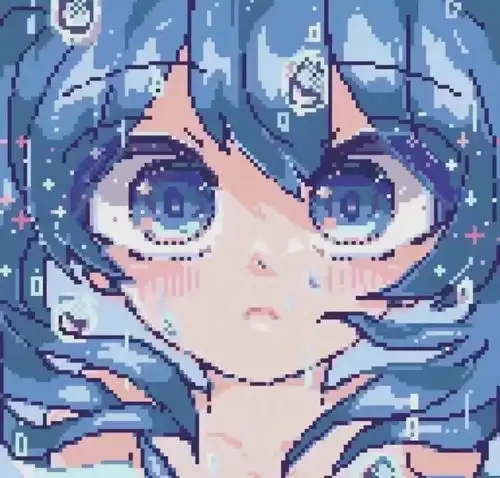  奶里奶气的像素风动漫头像