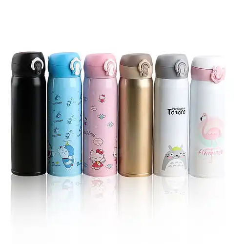  少女心迷你真空保温杯情侣便携杯子潮流卡通兔水杯萌萌杯学生杯子