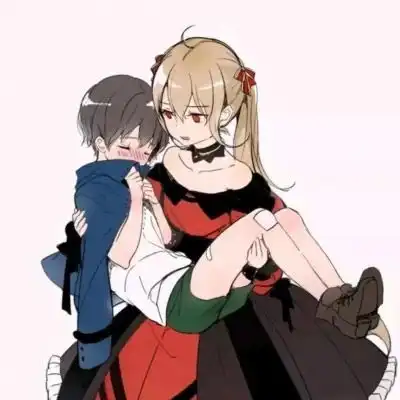  特别污的卡通情侣头像激情舌吻一对两张