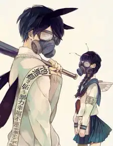  求两张相对的动漫情侣图片