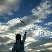  闺蜜头像背影日落一左一右