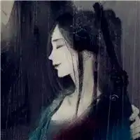  爱是两个人的不是自己的唯美古风卡通情侣头像一对