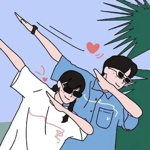  动漫情侣头像喜欢你从一而终