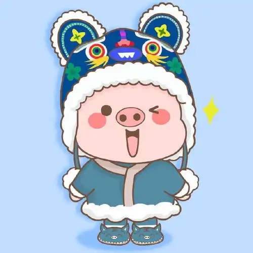 很喜欢的猪猪头像壁纸,和大家分享一下新年新气象