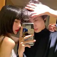  情侣头像韩版范一对最新韩版情头一人一半一对