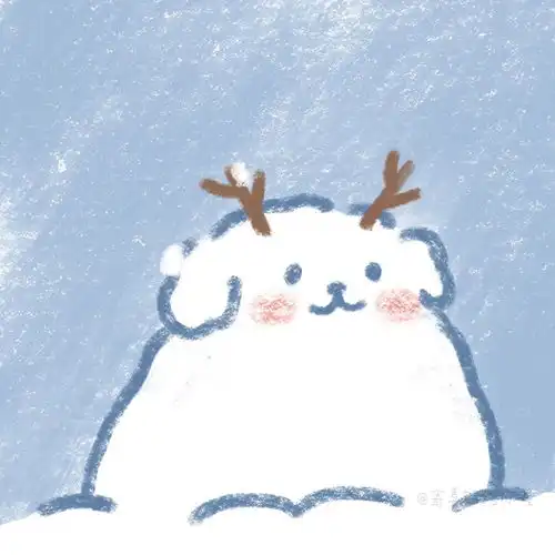  超可爱圣诞头像希望圣诞老人能把期末考试的答案,塞在我袜子里