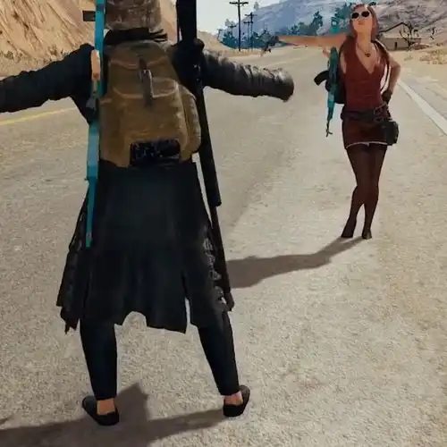  绝地求生背叛的爱情故事,她带我一起走,直接击倒她男友