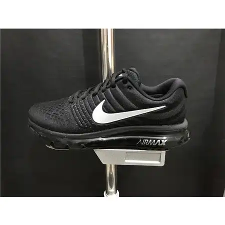  耐克nikeairmax2017全掌气垫透气跑步鞋全黑训练鞋图片大全邮乐官方网站