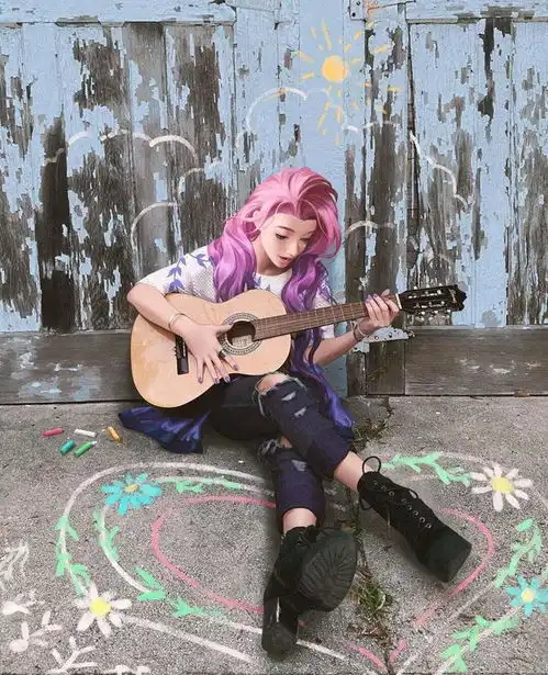  英雄联盟新英雄seraphie生活照曝光,联盟最美新英雄