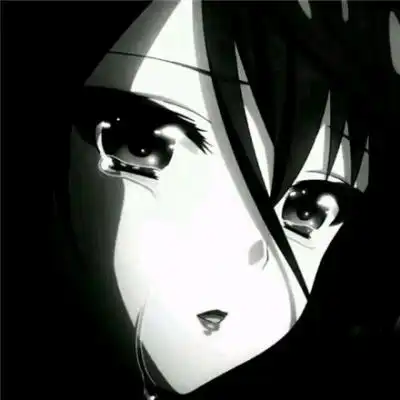  黑暗系动漫头像黑暗系列少女丧图片