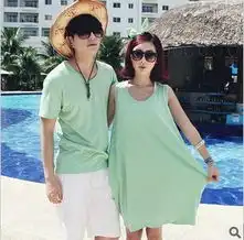 2012夏装新款韩版女装纯色情侣装大码宽松短袖t恤