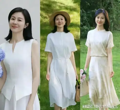  中年女性穿得简约点才好看t恤为主裙装为辅,舒适又大方