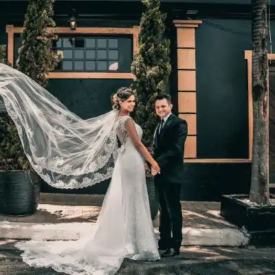 婚纱情侣头像欧美婚纱照一男一女