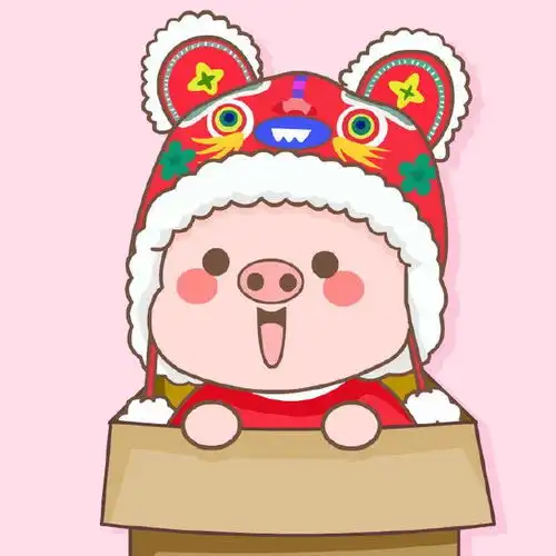  很喜欢的猪猪头像壁纸,和大家分享一下新年新气象