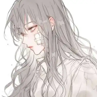  动漫女头高冷傲娇侧脸冷艳个性头像彰显气质范