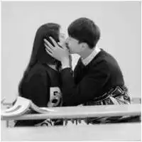  情侣头像黑白一对两张