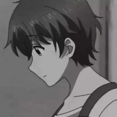  动漫情头一男一女冷酷黑白