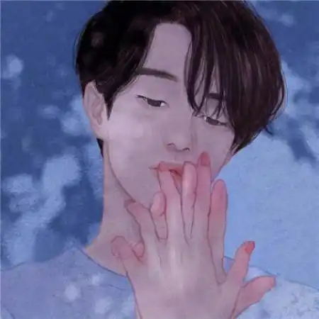  韩国插画情侣头像,唯美高清彩绘情侣头像图片