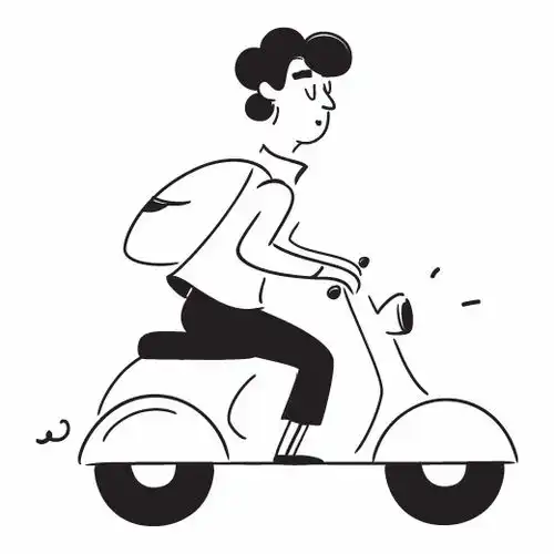  可爱小人简约黑白线条小人插画一笔画潮流插画人物动作开心生气占位符图标贴纸免扣2d卡通插画手绘png免抠素材115插画简约线条小人