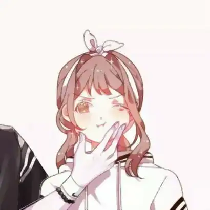  呆萌动漫情头一人一半图片