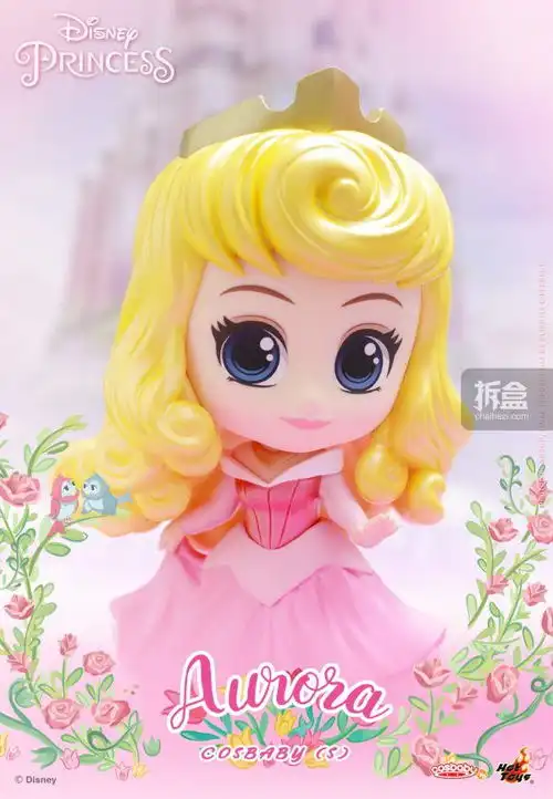 hottoyscosbaby迪士尼公主系列可爱迷你珍藏人偶6款