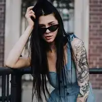  个性纹身女霸气图片脚踝手臂个性纹身女生图片