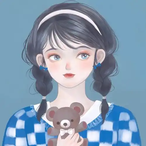  插画头像插画男头像文艺文艺森系人物插画插画头像女森系原画插画男女生头像手绘插画头像男