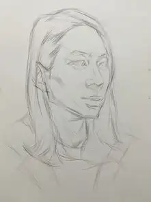  素描名师洪常顺讲解素描头像