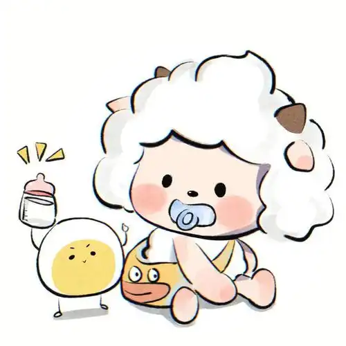  可爱懒羊羊头像