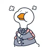  鸭子系列情侣头像卡通搞怪可爱鸭子头像一左一右