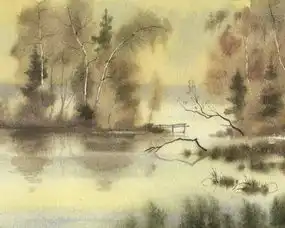  创意设计中国风水墨画宽屏