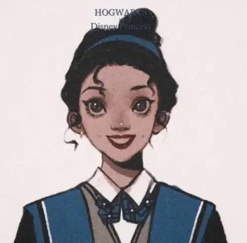  迪士尼在逃公主学院风手绘头像