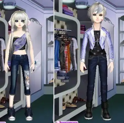  求搭配qq炫舞情侣服装