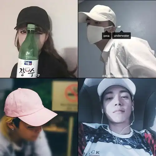  韩版潮人男女百搭纯色棒球帽子夏天街头黑粉色学生遮阳鸭舌帽情侣