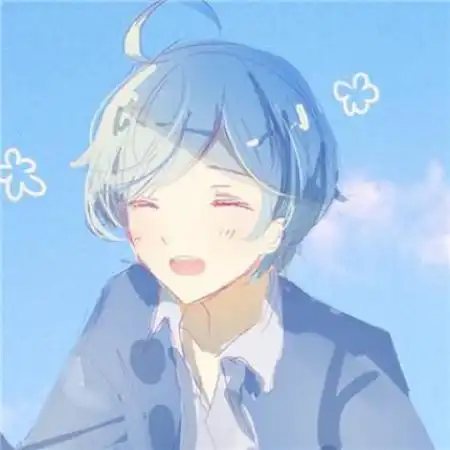  二次元的情侣头像分开,爱情来折磨现在旳自己