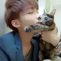  好看的抱着猫咪的情侣头像一男一女