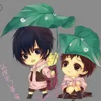  可爱q版萌卡通人物女情侣头像微信头像图片大全